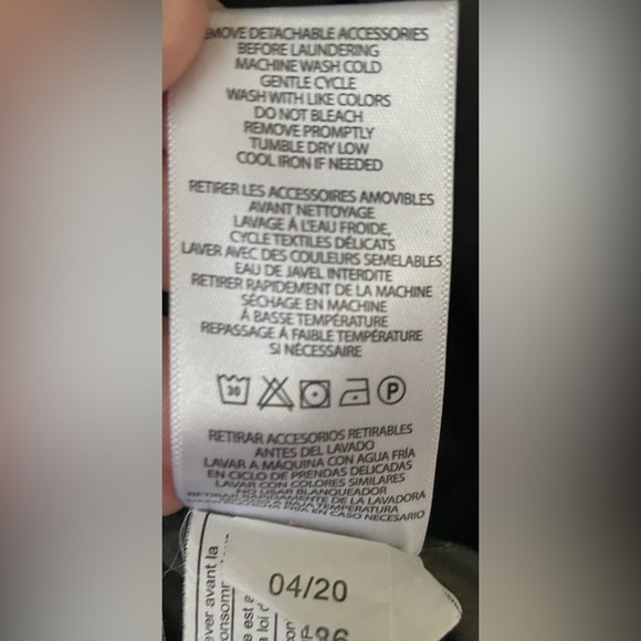 Ralph Lauren Army Green Faux-Trim Hooded Puffer Coat, Pull Waist, Fur Hood;  L - Picture 12 of 12